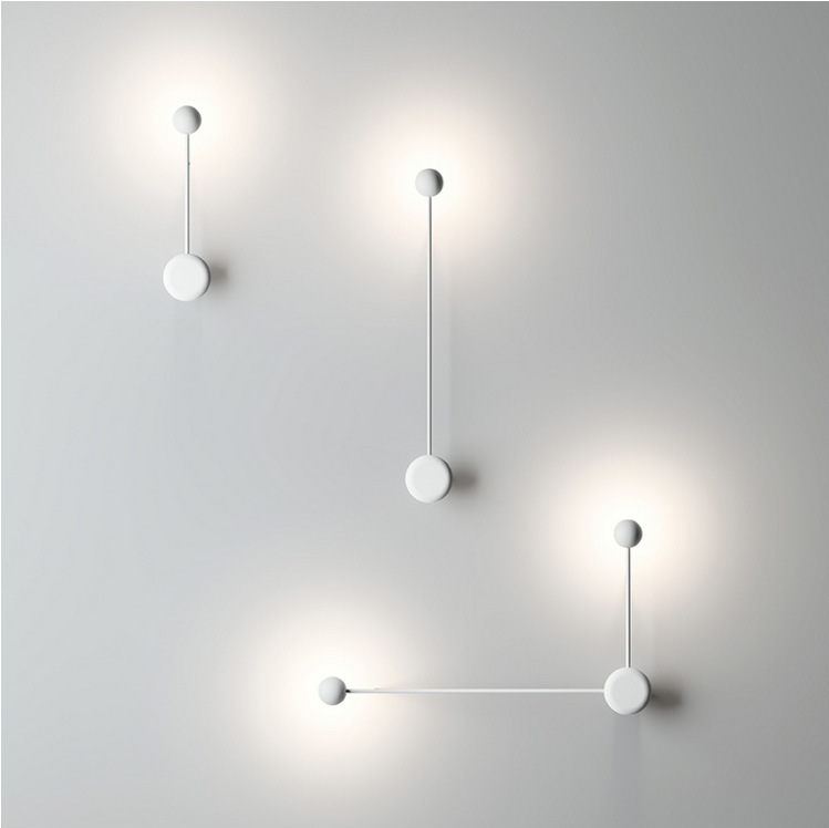 NEW art Dots applique da parete moderna lampada da parete per soggiorno a LED Apparecchi di illuminazione per corridoi creativi nordici Lampada da parete moderna bianca nera