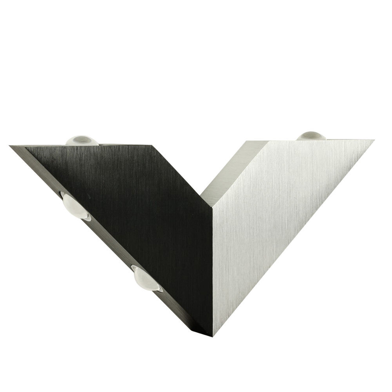 New Modern Triangle Lampada in alluminio Lampada da parete per interni 6 LED V Shape Sconce