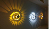Lampada da parete a soffitto a LED rgb poroso a soffitto con telecomando per interni Ristorante Bar luce applique cortile, novità