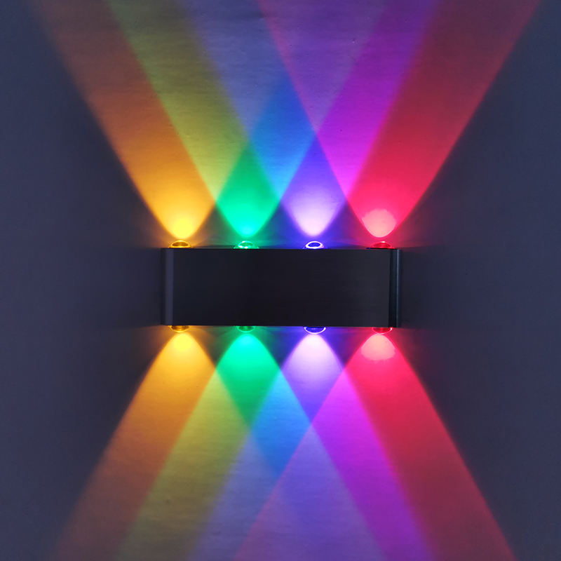 8W Simple Nordice style Luce per interni a risparmio energetico verso l'alto e verso il basso Luce per scale a LED in alluminio con applique a LED per scale