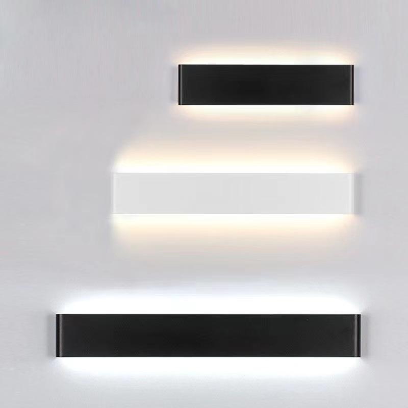Lampada da parete a led rettangolare Applique da comodino 110V 220V Soggiorno Specchio da bagno Luce Corridoio interno