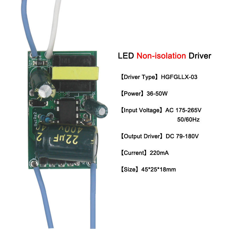 driver principale Driver a scheda nuda Trasformatori di illuminazione LED da incasso parti della lampada da soffitto non isolate Ingresso 220 V lampada di azionamento trasformatore elettronico industriale 220 mA alimentazione interna