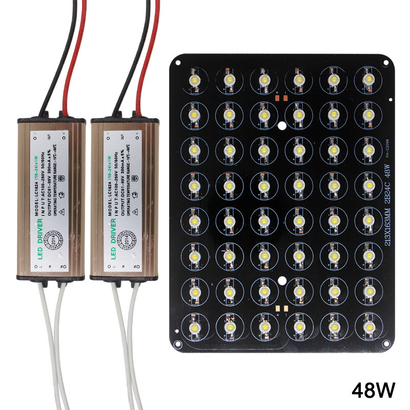 Chip LED 12W 18W 20W 24W 30W 36W 48W Lampadina ad alta potenza Diodi AC85-265V LED Driver impermeabile per luci sepolte Luminary