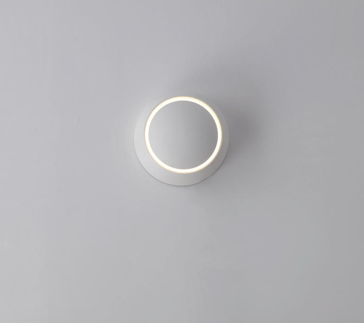 Nuovo applique da parete regolabile da comodino bianco Lampada da parete nera a 360 gradi