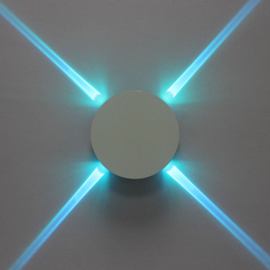 Lampada da parete a stella a croce rotonda a LED di vendita calda rgb luce notturna per interni con prezzi di fabbrica Scala innovativa con luce di superficie