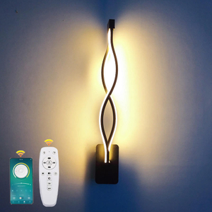 Novità 16W LED Applique da parete per interni 21W 2.4G Dimmerabile applique da parete con telecomando Lampada per scale