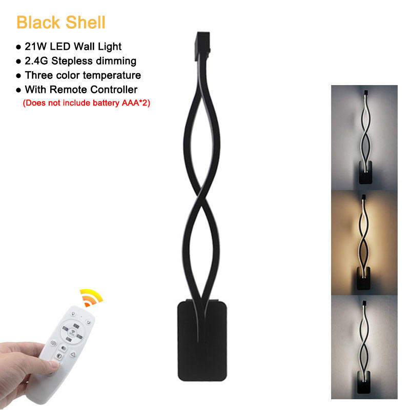 21W LED Wandspot Smart 2.4G Lampada da parete in alluminio con regolazione della luminosità per ambienti interni con controller Disponibile