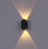 Lampada da parete nordica a led in alluminio da esterno per interni ip66 up down bianco nero moderno per scale domestiche camera da letto comodino luce bagno