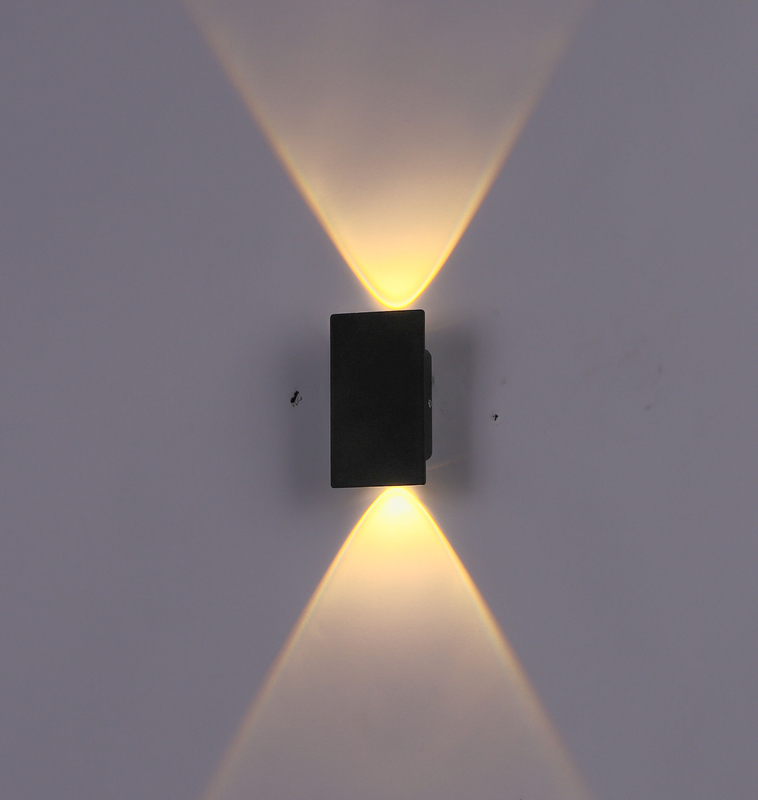Lampada da parete nordica a led in alluminio da esterno per interni ip66 up down bianco nero moderno per scale domestiche camera da letto comodino luce bagno