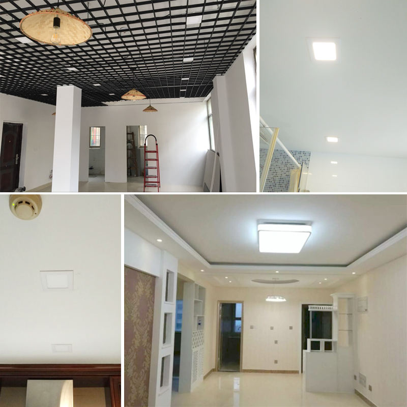 Ultra-sottile Dimmerabile Real Full Power Quadrato LED Lampada da soffitto a LED down light 3W/4W/6W/9W/12W/15W/18W/24W Bianco caldo/freddo
