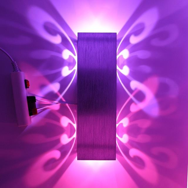 3W 6W Lampada da parete per interni Illuminazione per interni Applique a LED con decorazione in alluminio per camera dei bambini Specchio Camera da letto Soggiorno Lampada da parete a led