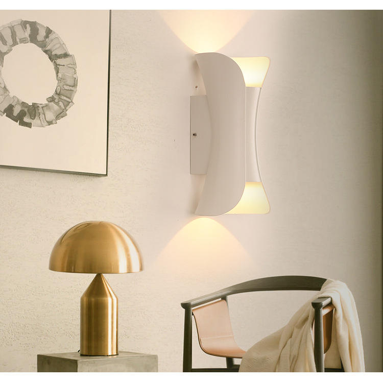 Applique da parete a LED AC90-265V Luci in alluminio Lampada da parete per soggiorno Camera da letto Hotel Ristorante Illuminazione IP65 impermeabile