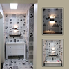 Luce a LED da parete decorativa dal design moderno IP65 Lampada da parete su e giù per comodino LED per esterni Recinzione moderna per vanità nera